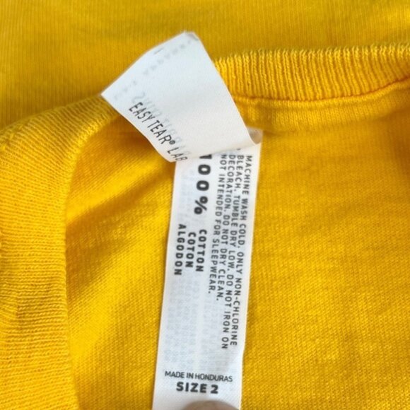 Goldfish Swim School Kids TShirt Yellow Rabbit Skins Size 2 - Picture 5 of 5